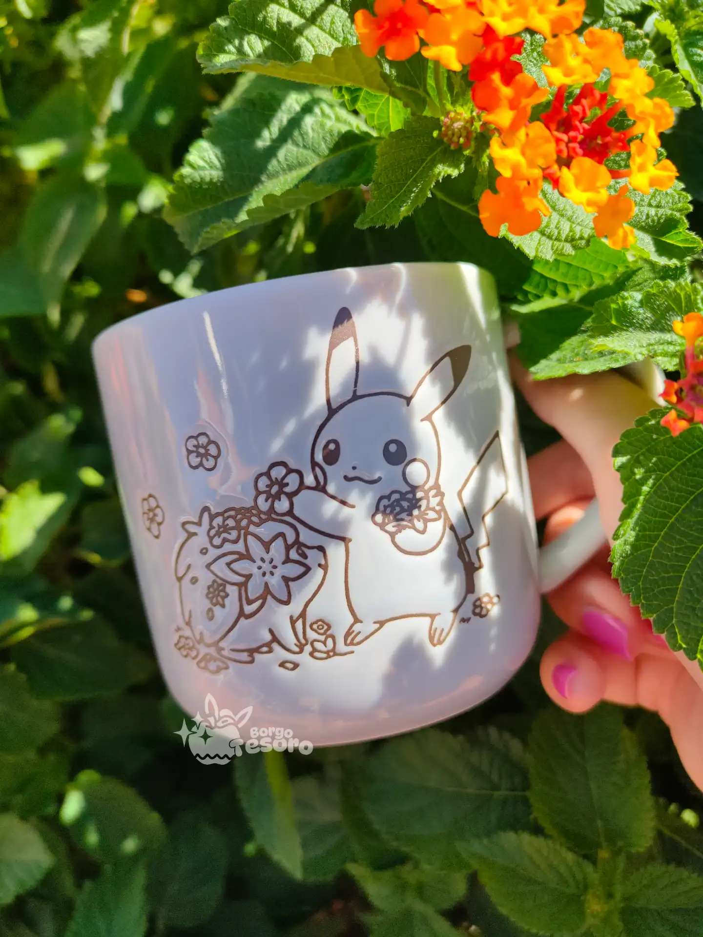 Tazza Pokémon Lovely Flowers With Pikachu