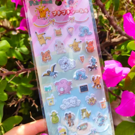 Pokémon Pink Party Mix Puffy Stickers