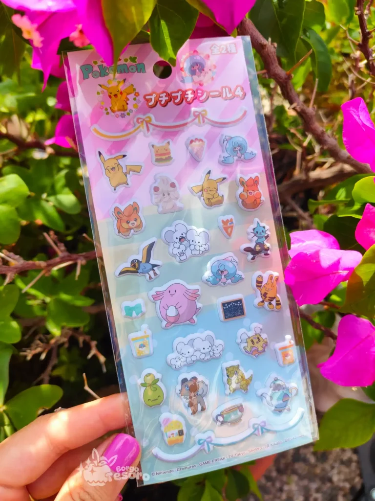 Pokémon Pink Party Mix Puffy Stickers
